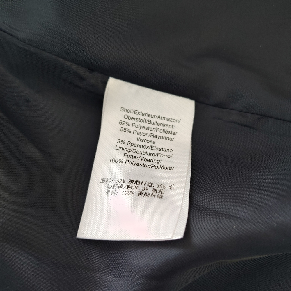 DKNY Women's Dark Blue Double-Breasted Blazer Size 0 - Picture 8 of 12